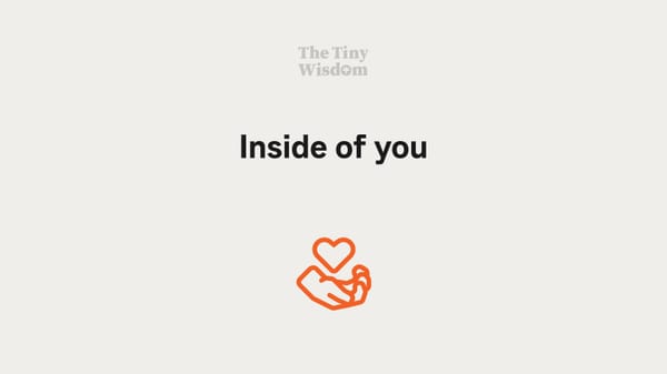 Inside of you